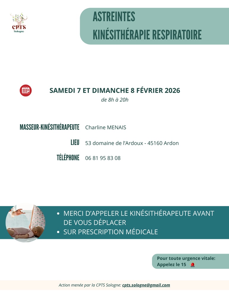 Astreintes kine respi 2026 02 07