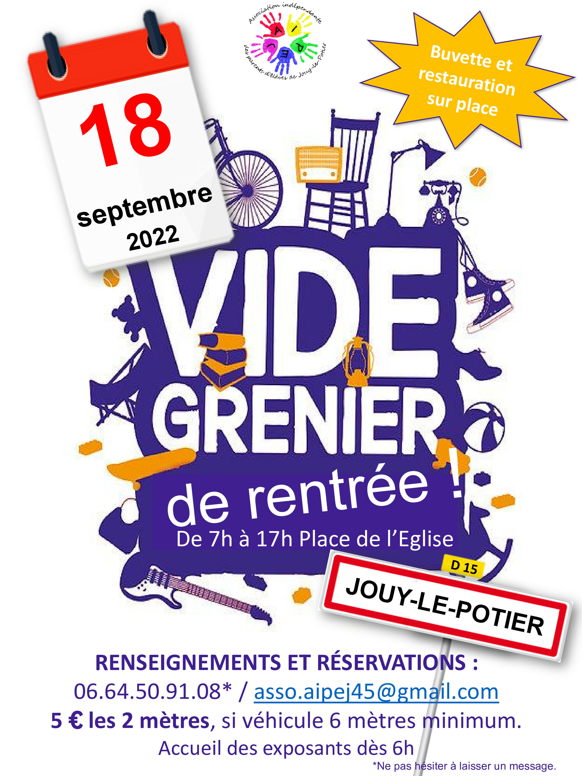 Vide grenier Apej 09 2022