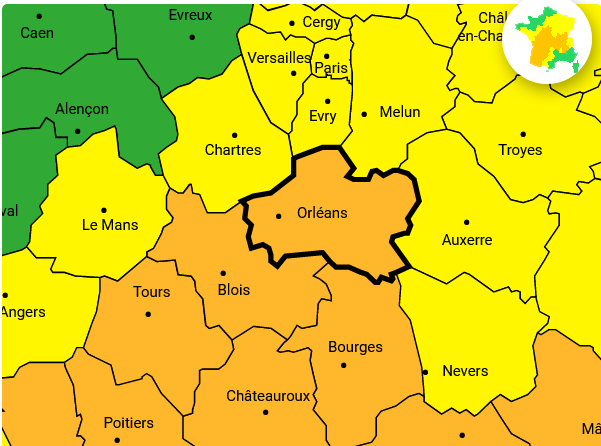 Alerte meteo 20 06 2022