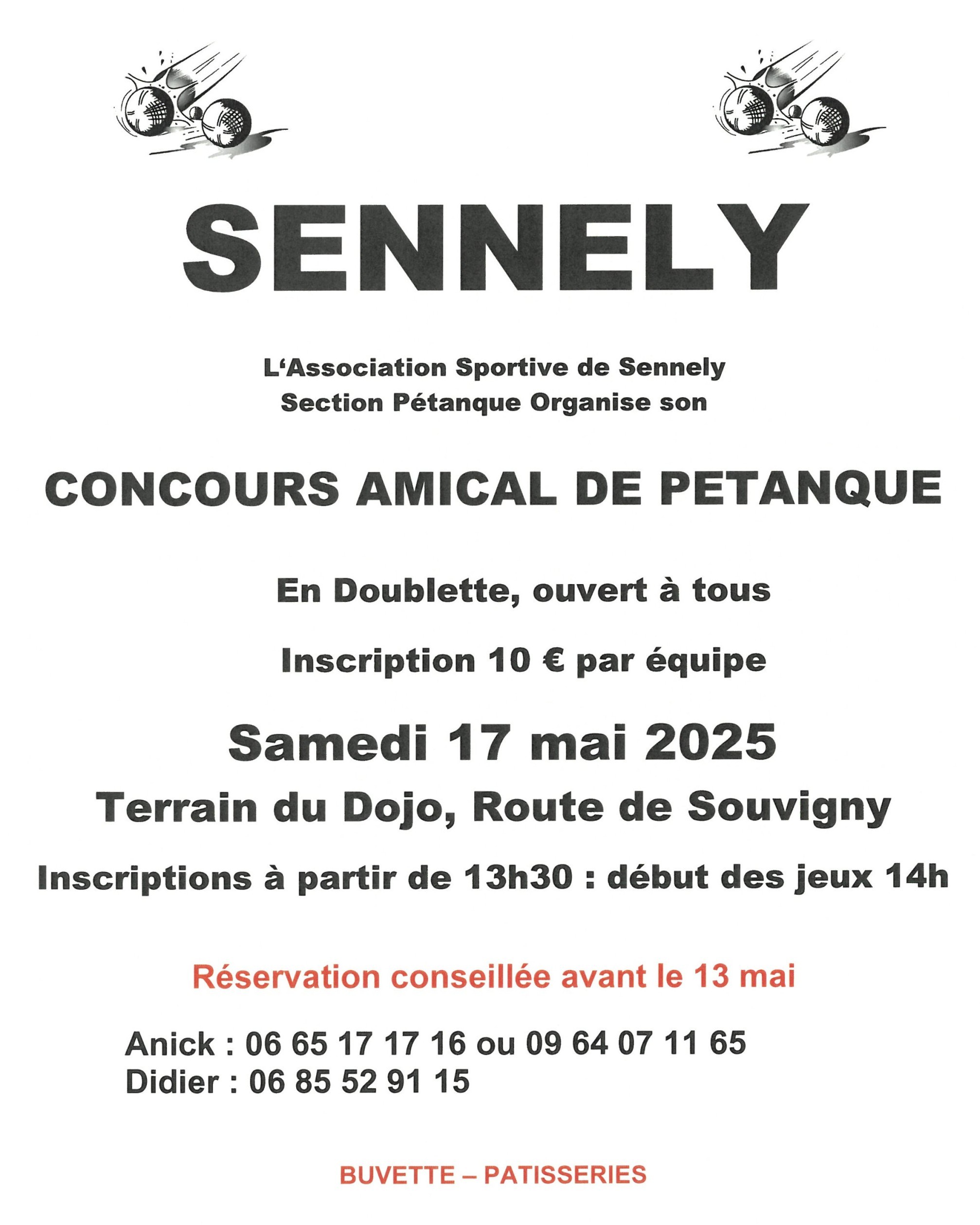 Concours boules Sennely 17 05 25
