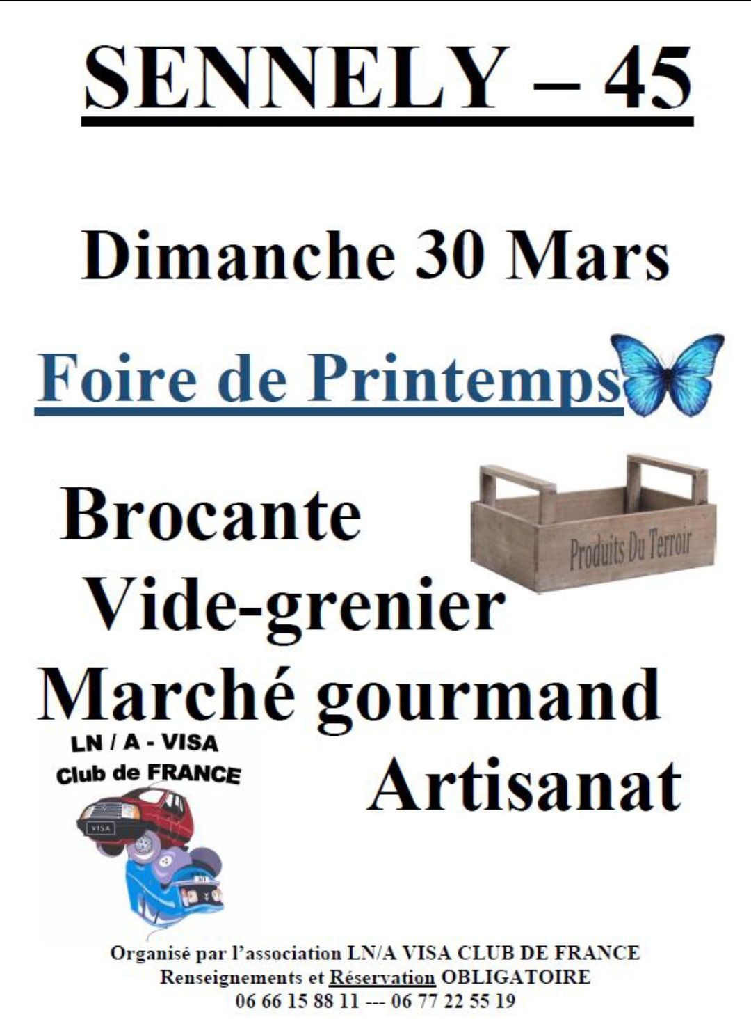 Foire printemps Sennely 30 03 25