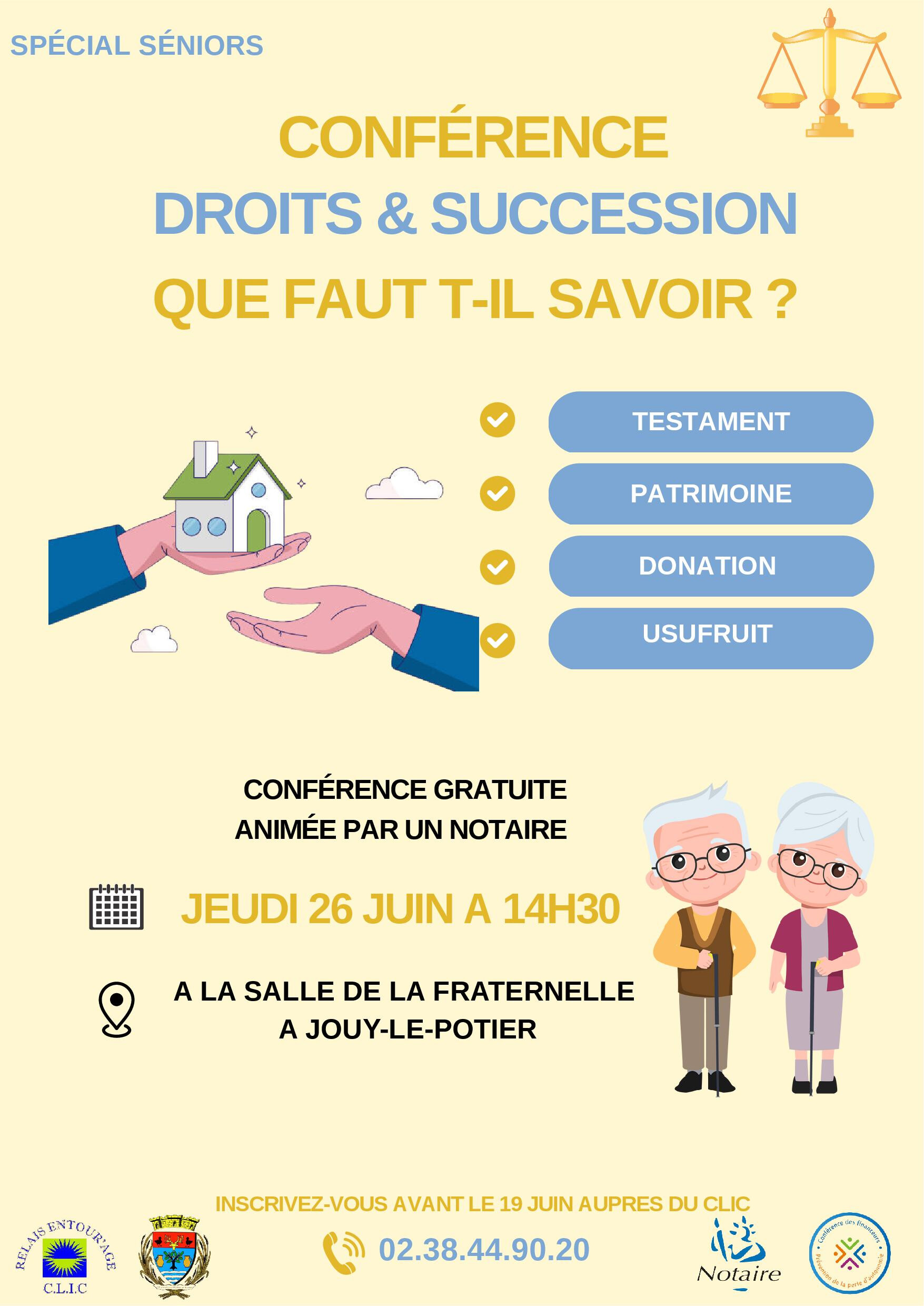 Mnestreau en Villette CONFRENCE SUR LES DROITS ET SUCCESSION 1747333459