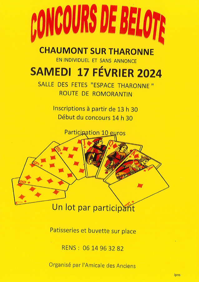 Concours belote Chaumont 17 02 24