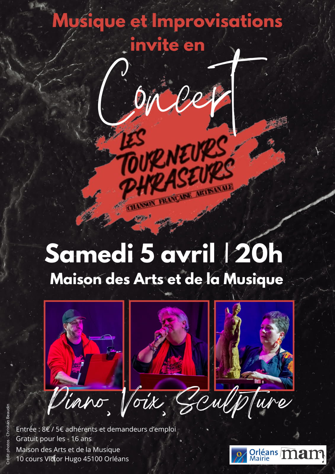 Concert Tourneur Phraseur Orleans 05 04 25