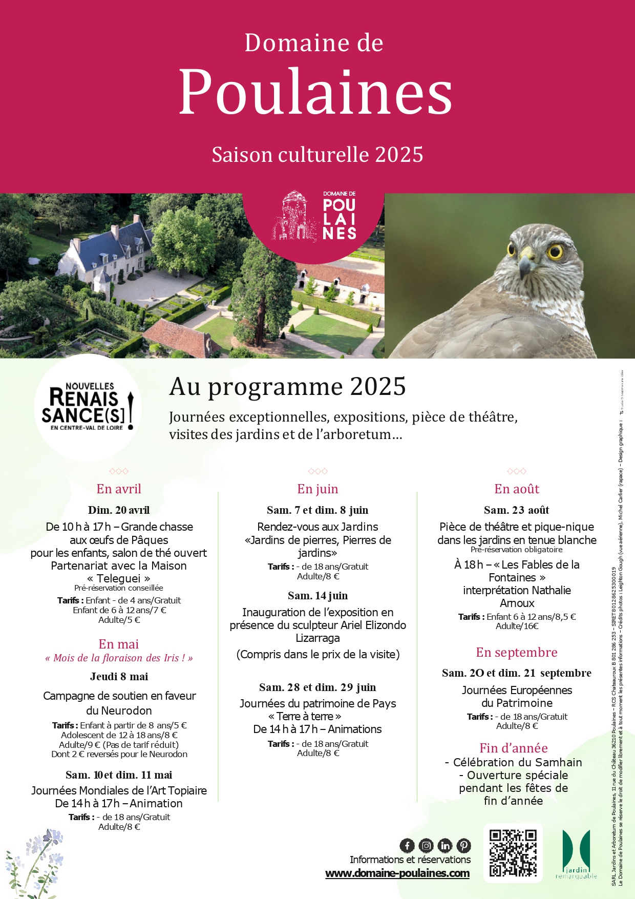 Domaine Poulaines Prog 2025