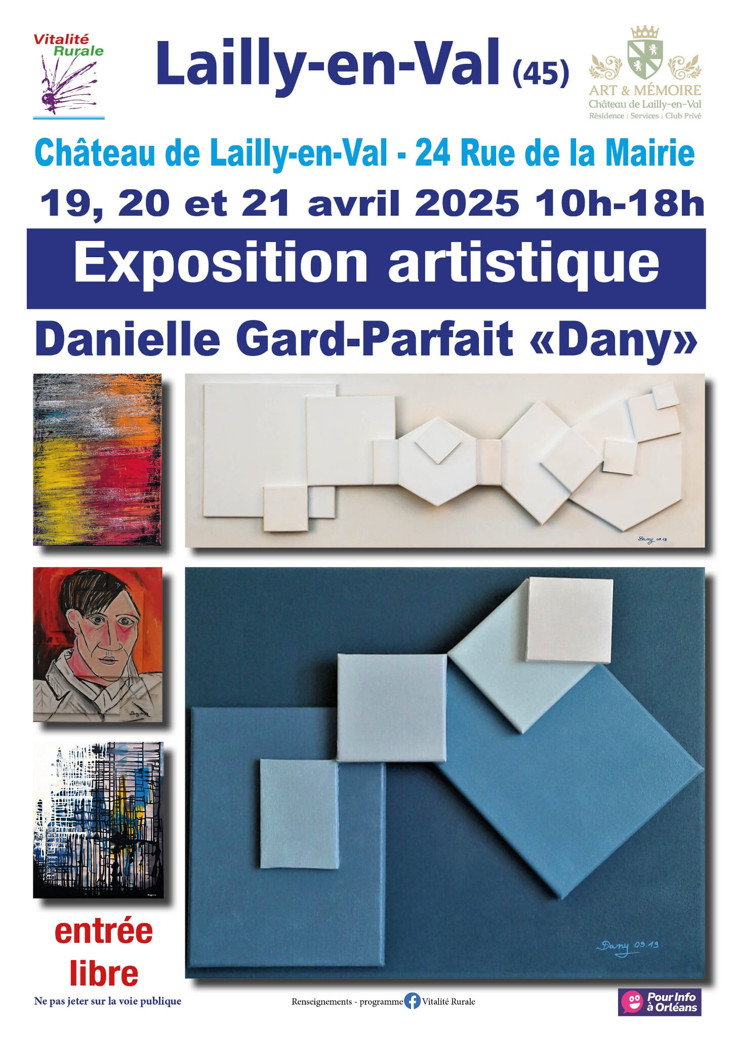 Exposition artistique Chteau de Lailly 19 04 25
