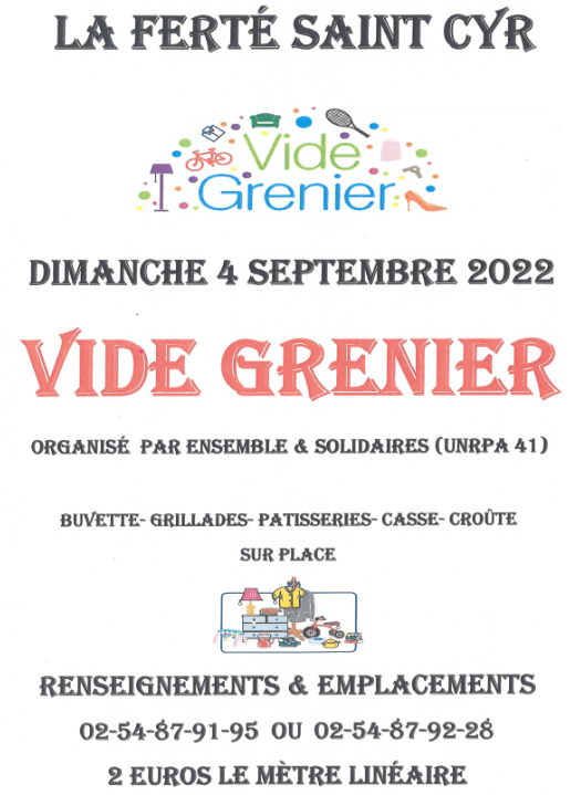 Vide grenier 04 09 2022