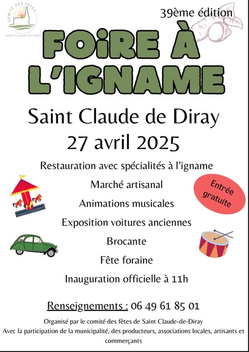 Foire Igname St Claude 27 04 25