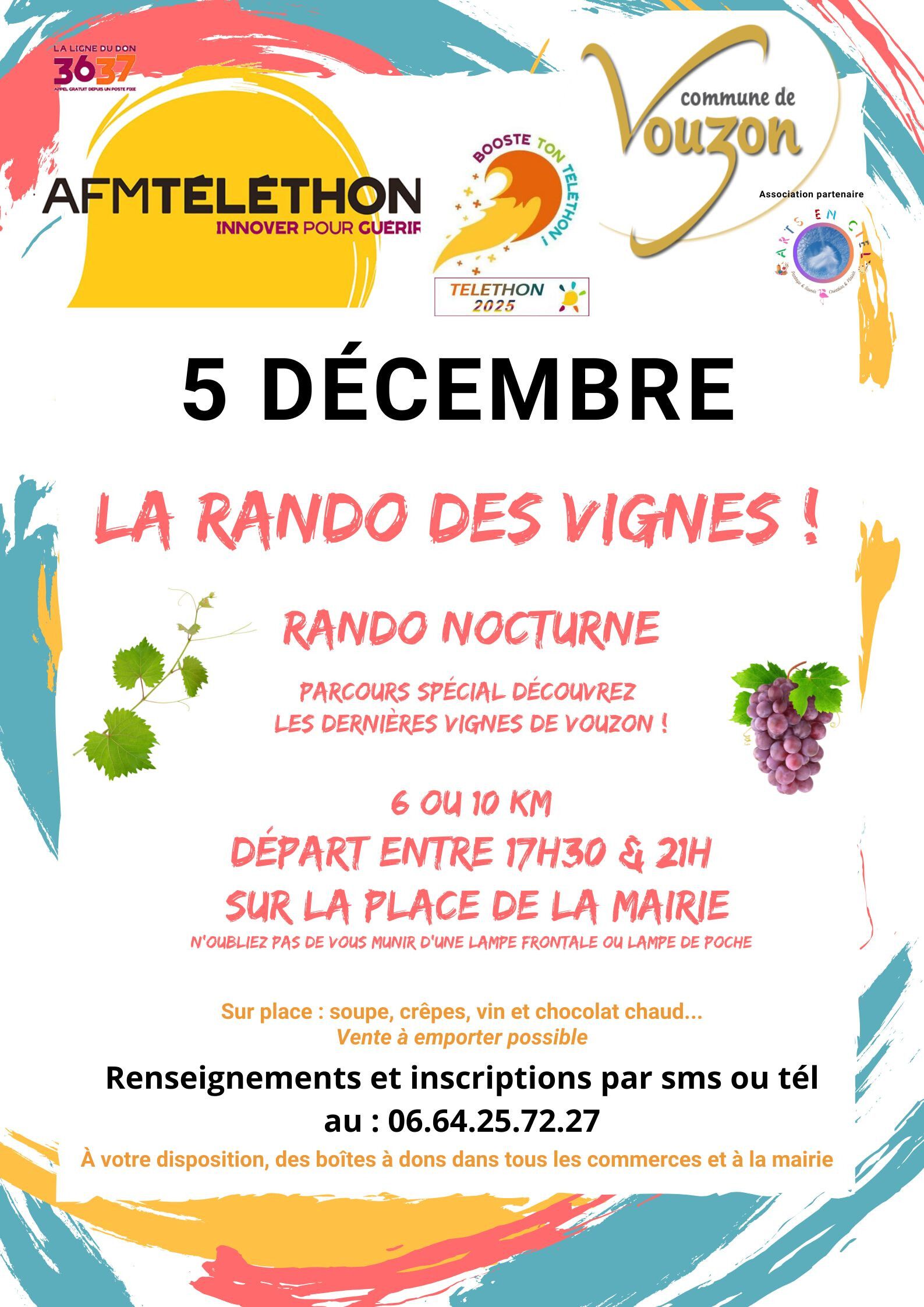 La rando des vignes Telethon Vouzon 05 12 25