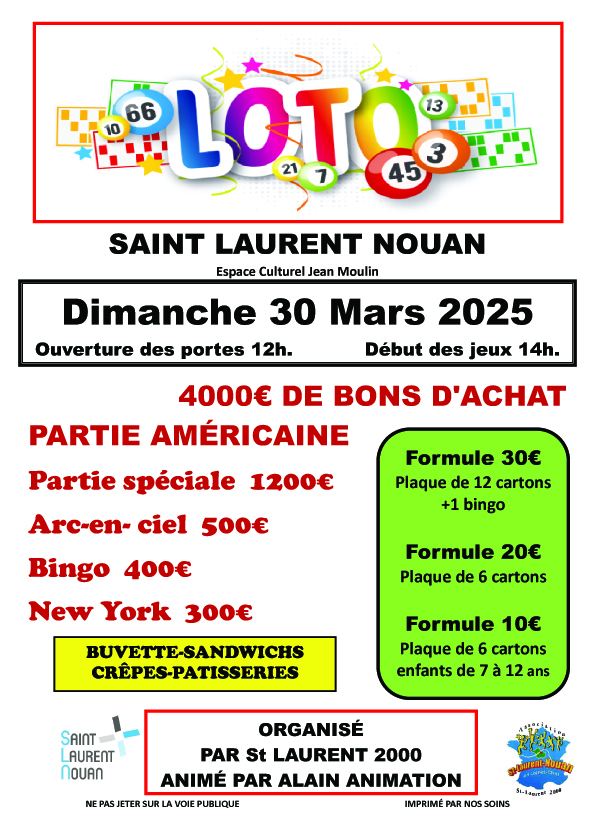 Loto St Laurent 30 03 25