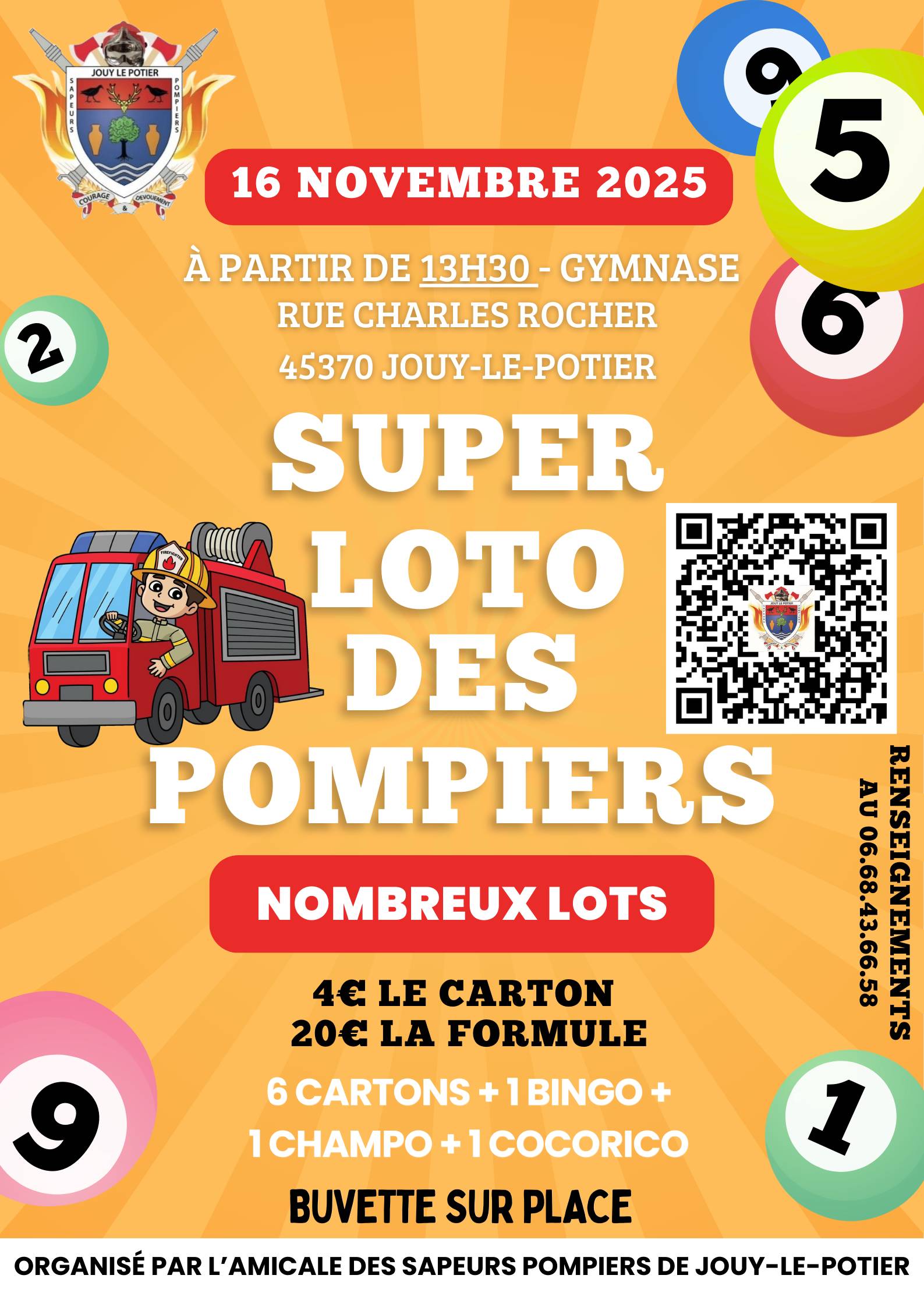 Loto pompiers Jouy 16 11 25