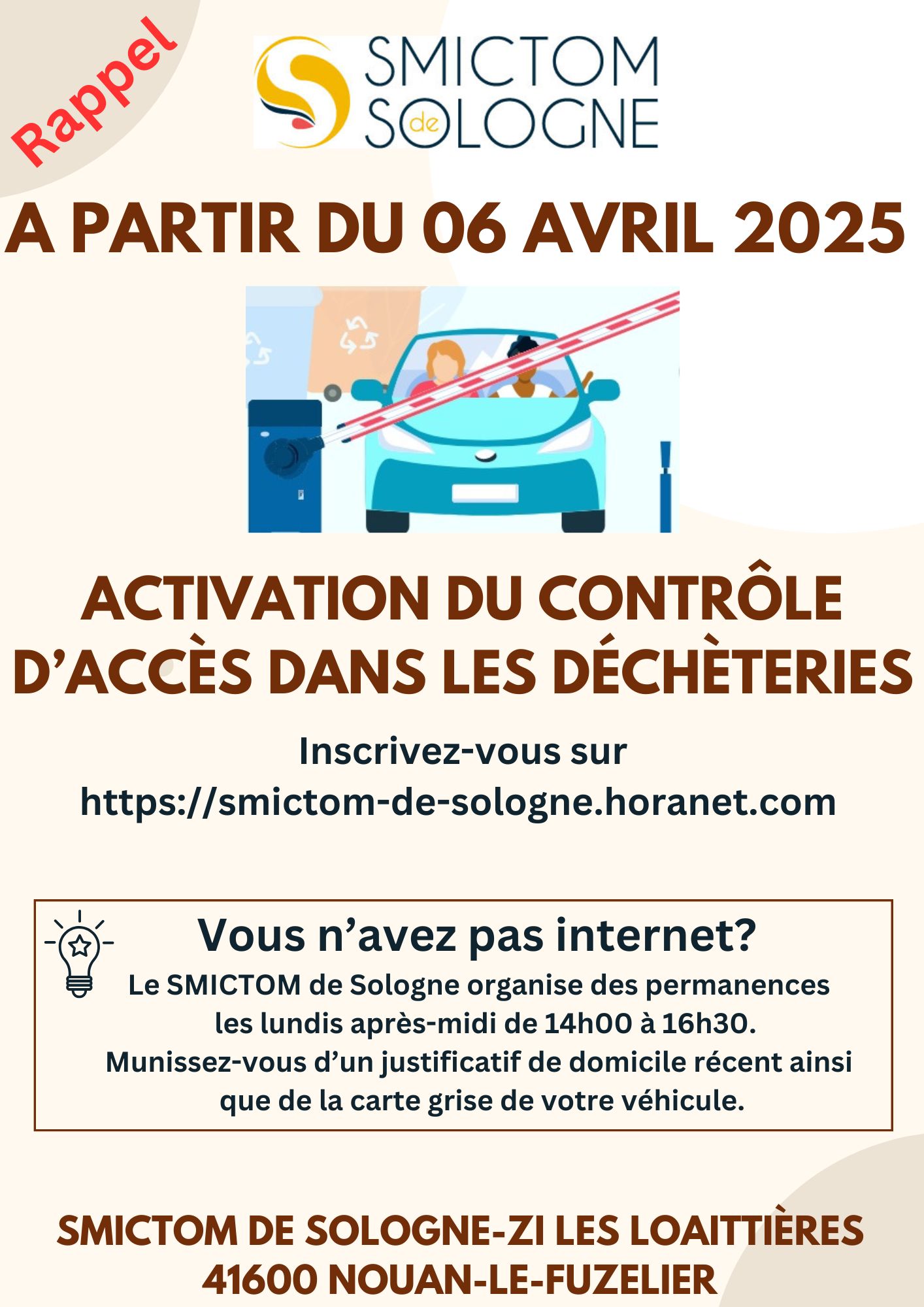 Acces DCHTERIES 06 04 25