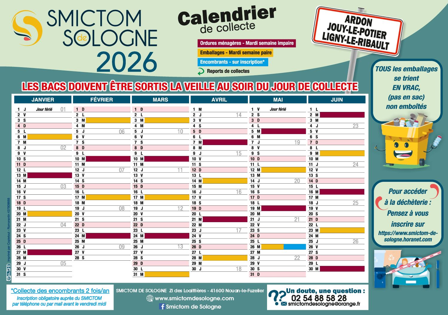 Ligny collecte 1 semestre 2026