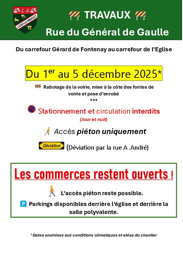 Travaux RD61 De Gaulle