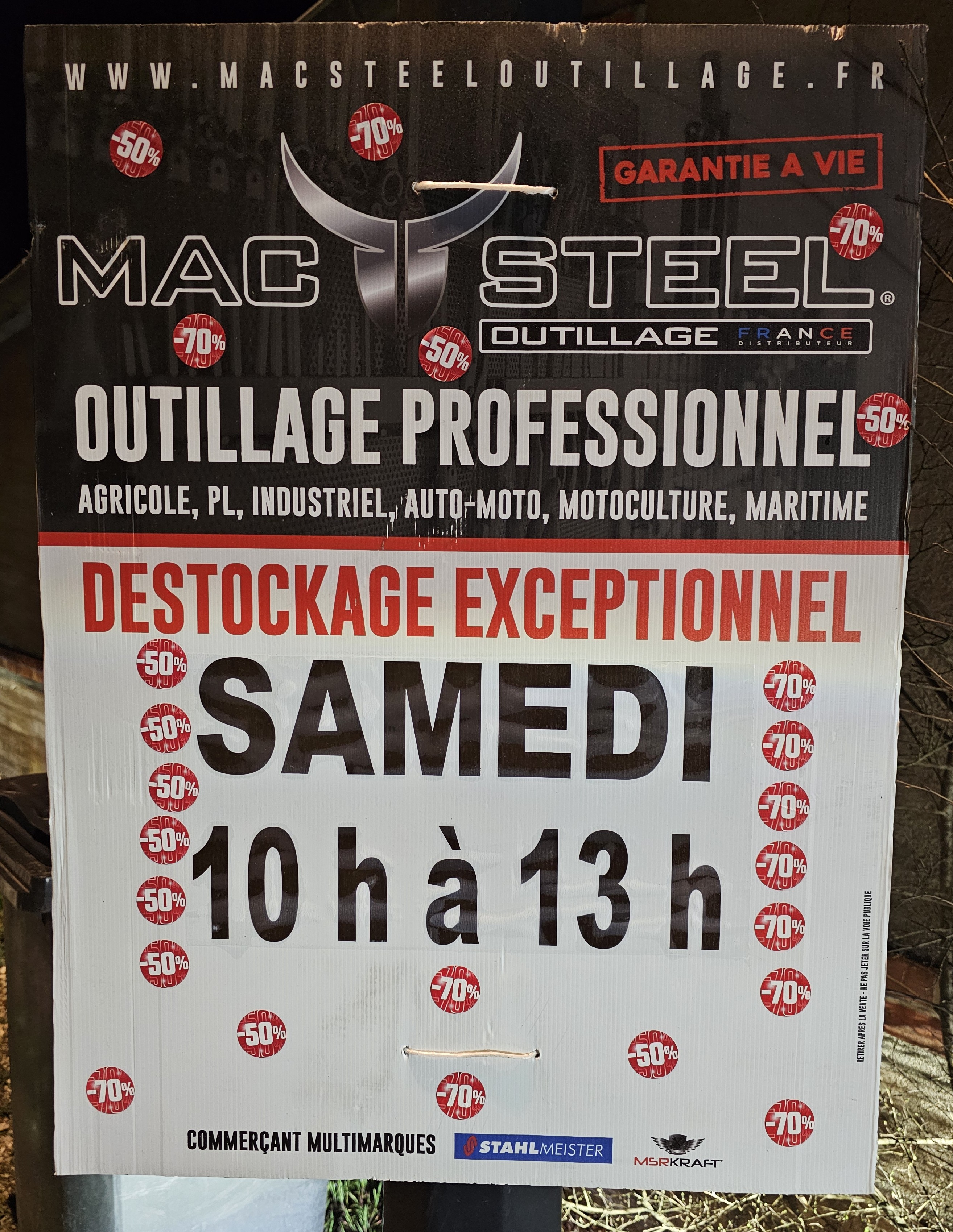 Vente outillage 29 03 25