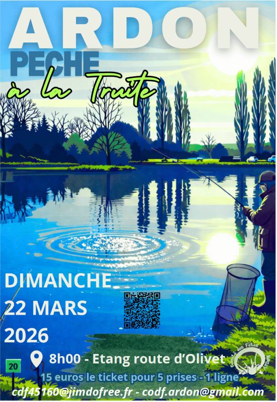 Peche truite Ardon 22 03 26