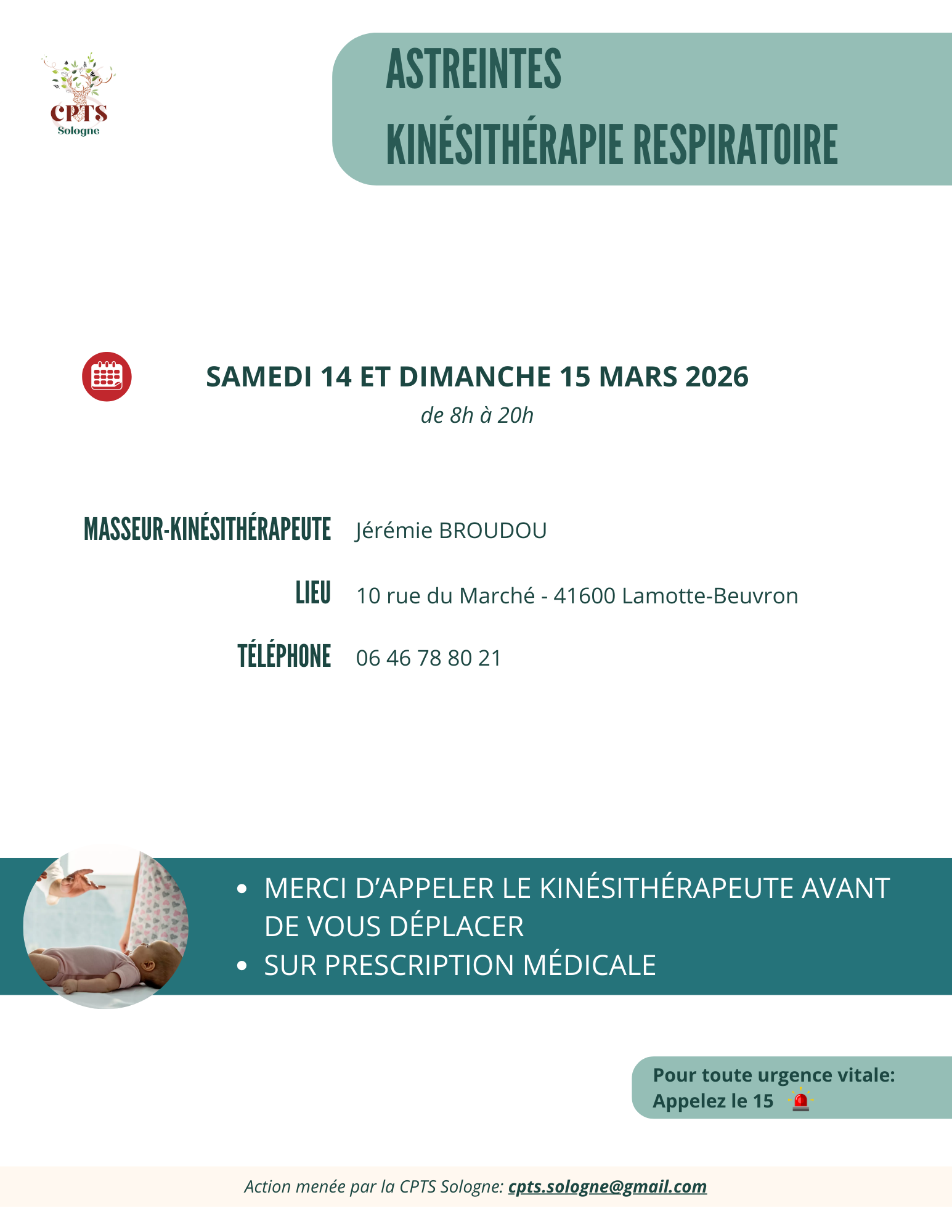 Astreintes kiine respi 26 03 14