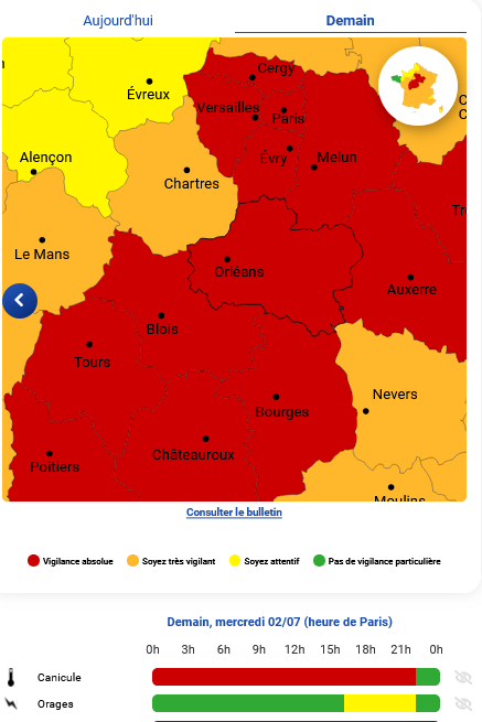 Alerte rouge canicule 02 07 25