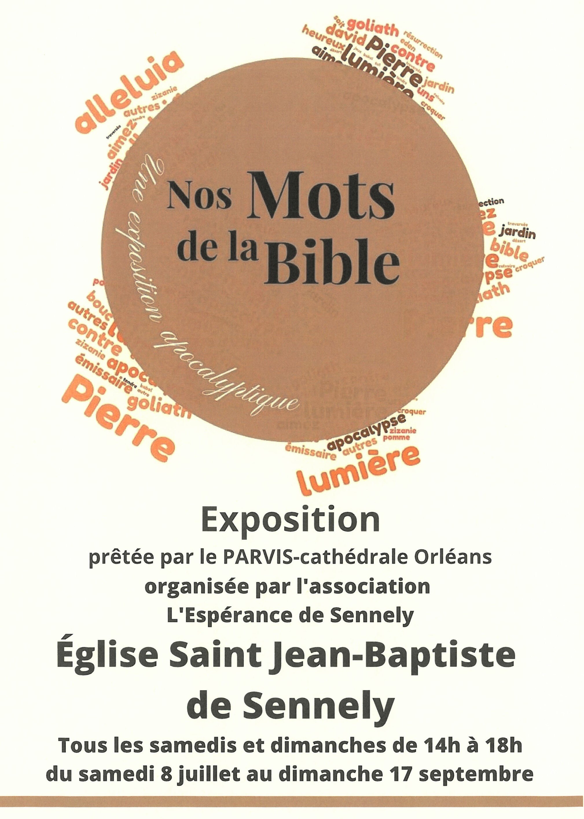 Nos mots de la bible ete 2023