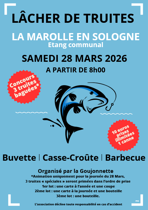 Lacher de truite La Marolle 28 03 26