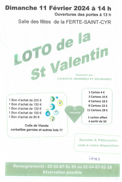 Loto St Valentin 11 02 24