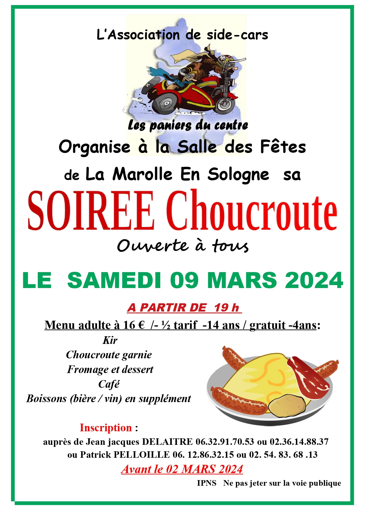 Soiree choucroute 09 03 24