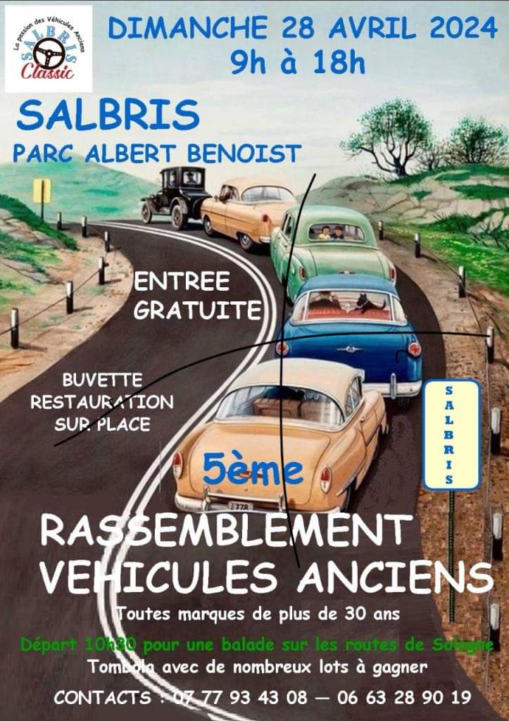 Voitures anciennes Salbris 28 04 24