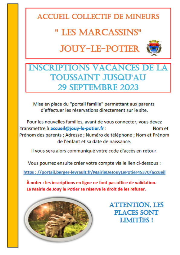 Vacances toussaint 2023 V2